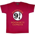 Burgundfarbene Harry Potter Hogwarts Express T-Shirts für Damen Größe XXL 