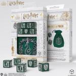 Harry Potter Hogwarts Serie (7-teilig) - Slytherin Green (5x D6 + Würfelbeutel)