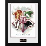 Harry Potter Hogwarts Kunstdrucke aus Metall mit Rahmen 30x40 