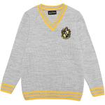 Harry Potter Hufflepuff Haus Junge Strickpullover Grau 152 | Geschenkidee für Jungen, Teen Größen, Hogwarts, Zauberwelt