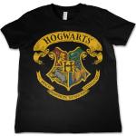 Schwarze Gildan Harry Potter Hogwarts Kinder T-Shirts aus Baumwolle 