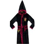 Schwarze Harry Potter Gryffindor Kinderbademäntel mit Kapuze aus Fleece für Jungen Größe 122 