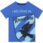 Hellblaue Harry Potter Ravenclaw Printed Shirts für Kinder & Druck-Shirts für Kinder für Jungen Größe 146 