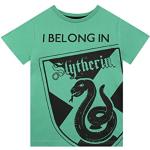 Grüne Harry Potter Slytherin Kinder T-Shirts für Jungen Größe 122 