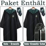 Schwarze Harry Potter Hufflepuff Umhänge aus Baumwollmischung Größe XS 