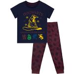 Blaue Harry Potter Kinderschlafanzüge & Kinderpyjamas für Mädchen Größe 134 