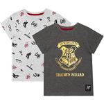 Graue Harry Potter Hogwarts Printed Shirts für Kinder & Druck-Shirts für Kinder für Jungen Größe 152 