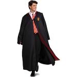 Rote Harry Potter Hogwarts Umhänge mit Kapuze aus Leder für Herren 