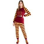 Rote Harry Potter Pyjamas lang aus Fleece für Damen Größe M 