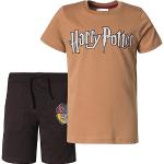 Reduzierte Beige Kurzärmelige Harry Potter Kinder T-Shirts aus Baumwolle für Jungen Größe 158 