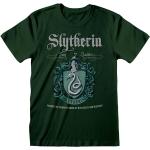 Grüne Kurzärmelige Harry Potter Slytherin T-Shirts aus Baumwolle Größe L 