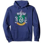 Blaue Harry Potter Slytherin V-Ausschnitt Herrenhoodies & Herrenkapuzenpullover Größe S 