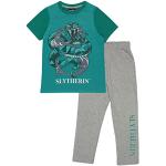 Grüne Daniel Radcliffe Slytherin Lange Kinderschlafanzüge für Jungen Größe 152 