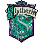 Grüne Harry Potter Slytherin Wappen Aufnäher mit Ornament-Motiv 