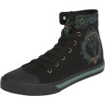 Schwarze Harry Potter Slytherin High Top Sneaker & Sneaker Boots für Damen Größe 42 