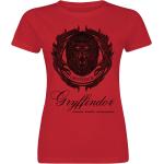 Rote Harry Potter Gryffindor Rundhals-Ausschnitt T-Shirts für Damen Größe XXL 