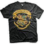 Schwarze Motiv Gildan Harry Potter Hogwarts T-Shirts aus Baumwolle für Herren Größe 4 XL für den für den Sommer 