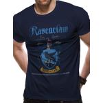 Marineblaue Motiv Harry Potter Ravenclaw T-Shirts aus Baumwolle für Herren Größe S für den für den Sommer 