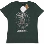 Grüne Harry Potter Slytherin T-Shirts aus Baumwolle für Damen Größe XXL 