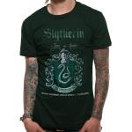 Grüne Motiv Harry Potter Slytherin T-Shirts aus Baumwolle für Herren Größe S für den für den Sommer 