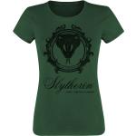 Grüne Harry Potter Slytherin Rundhals-Ausschnitt T-Shirts für Damen Größe XXL 