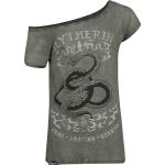 Graue Harry Potter Slytherin T-Shirts für Damen Größe XXL 
