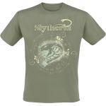 Grüne Harry Potter Slytherin Rundhals-Ausschnitt T-Shirts für Herren Größe L 