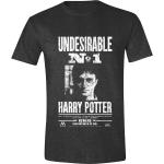 Anthrazitfarbene Motiv Harry Potter T-Shirts aus Baumwolle für Herren Größe M für den für den Sommer 