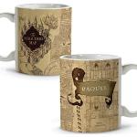 Weiße Harry Potter Karte des Rumtreibers Kaffeetassen aus Keramik personalisiert 