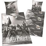 Harry Potter Hogwarts Bettwäsche in Übergrößen aus Baumwolle maschinenwaschbar 155x220 2-teilig 