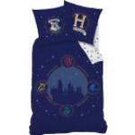 CTI Harry Potter Hogwarts Kopfkissenbezüge aus Baumwolle 135x200 2-teilig 