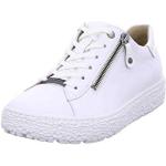 Weiße Hartjes Low Sneaker mit Schnürsenkel aus Leder für Damen Größe 37 