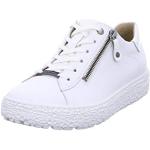 Weiße Hartjes Low Sneaker mit Schnürsenkel aus Leder für Damen Größe 38 