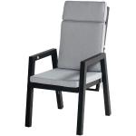 Reduzierte Hellgraue Hartman Gartenstühle Metall aus Polyrattan mit verstellbarer Rückenlehne Breite 50-100cm, Höhe 100-150cm, Tiefe 50-100cm 