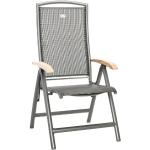 Dunkelgraue Hartman Raffaelo Gartenstühle Metall aus Polyrattan Breite 50-100cm, Höhe 100-150cm, Tiefe 50-100cm 