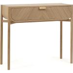 Beige Design Tische aus Massivholz mit Schublade 