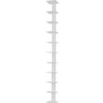 Reduzierte Weiße Haseform Büchertürme Breite 150-200cm, Höhe 50-100cm, Tiefe 0-50cm 