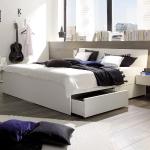 Weiße Hasena Designerbetten lackiert aus Buche 200x200 