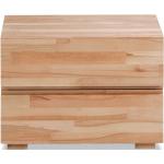 Braune Hasena Wood-Line Nachhaltige Nachttische Massivholz geölt aus Massivholz mit Schublade 