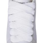 Weiße Breite Schnürsenkel aus Leder für Damen 4-teilig 