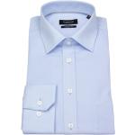 Hellblaue HATICO Regular Fit Hemden aus Chambray für Herren 