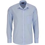 Hatico Regular Fit Hemd Langarm mit Brusttasche blau Größe 42