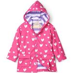 Pinke Wasserdichte Hatley Herzförmige Kinderregenmäntel für Mädchen für den für den Winter 