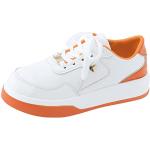 Orange Pailletten-Sneaker mit Pailletten aus Leder atmungsaktiv für Damen Größe 39 für den für den Sommer 