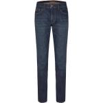 Dunkelblaue Hattric 5-Pocket Jeans mit Reißverschluss aus Denim für Herren Übergrößen 