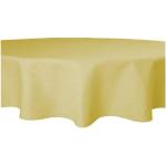 Gelbe Motiv Runde runde Tischdecken 140 cm aus Polyester schmutzabweisend 1-teilig 