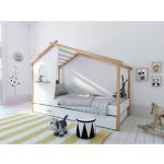 Reduzierte Weiße Kids Club Collection Hausbetten aus Holz mit Schublade 90x200 