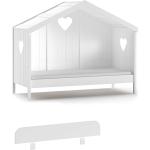 Weiße Vipack Hausbetten aus Holz 90x200 