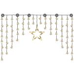 Sterne Haushalt International Lichtervorhänge & Lichternetze mit Weihnachts-Motiv aus Kunststoff 