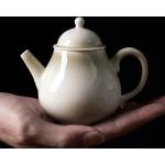 Dunkelbraune Asiatische Teekannen aus Porzellan 